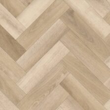View of Highland Oak - Sunrise Parquet (Maximus) luxury vinyl tile by Invictus