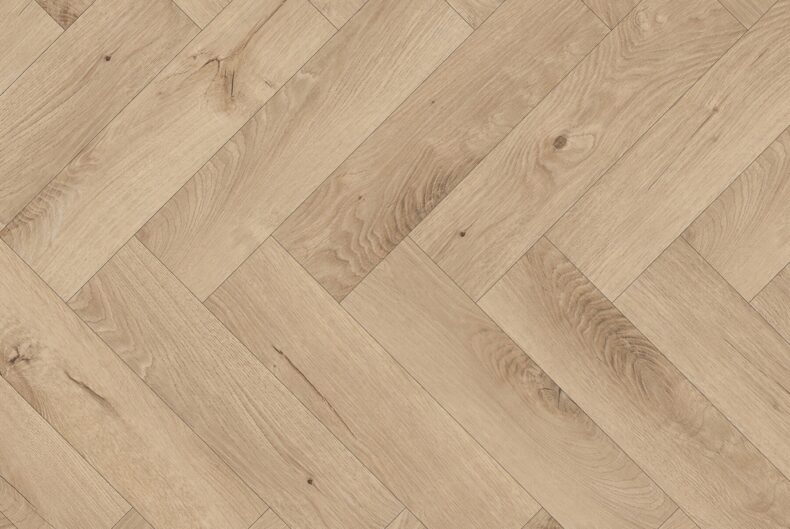 View of Royal Oak - Blonde Parquet luxury vinyl tile by Invictus