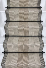 Ebchester Nature – Twining stair runner by Off The Loom