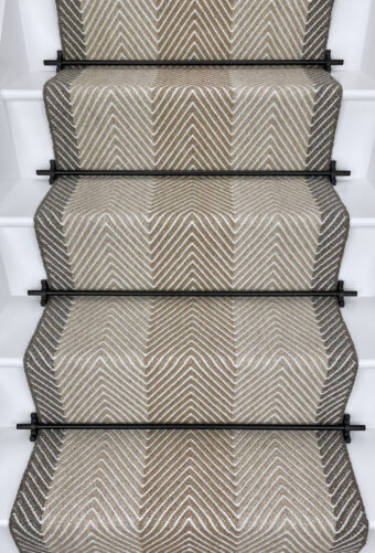 Ebchester Nature – Twining stair runner by Off The Loom