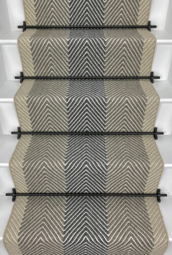Ebchester Nature – Soumak stair runner by Off The Loom