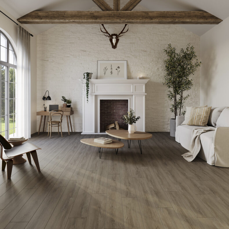 View of Country Oak - Barley (Maximus) luxury vinyl tile by Invictus