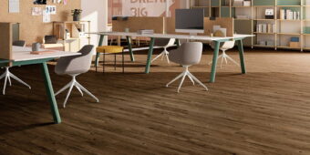 View of Norwegian Wood - Tobacco (Maximus) luxury vinyl tile by Invictus