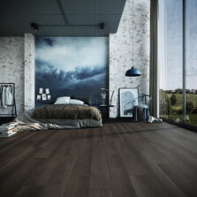 View of Highland Oak - Ebony (Maximus Click) luxury vinyl tile by Invictus