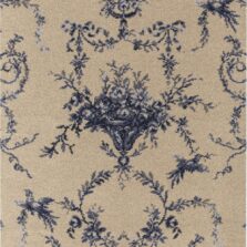 Classic Florals Nouveau Toile Empire Blue carpet by Brintons