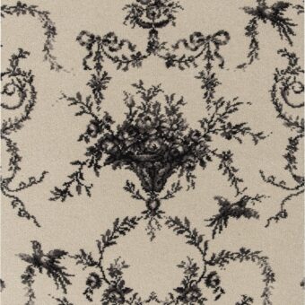 Classic Florals Nouveau Toile Empire Silver carpet by Brintons