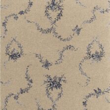 Classic Florals Nouveau Toile Papillon Blue carpet by Brintons