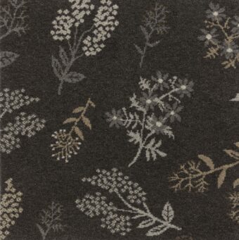 Purely Natural Flora and Fauna Wild Flower Graphite carpet by Brintons