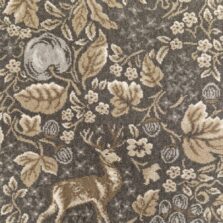 Purely Natural Flora and Fauna Woodland Stag Graphite carpet by Brintons