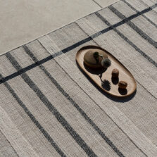 Zona Charcoal Line Outdoor 497605 rug by Brink