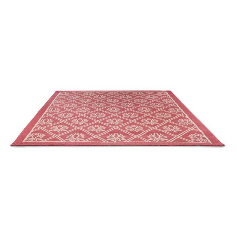 Porchester Poppy Red Outdoor 480200 rug by Laura Ashley