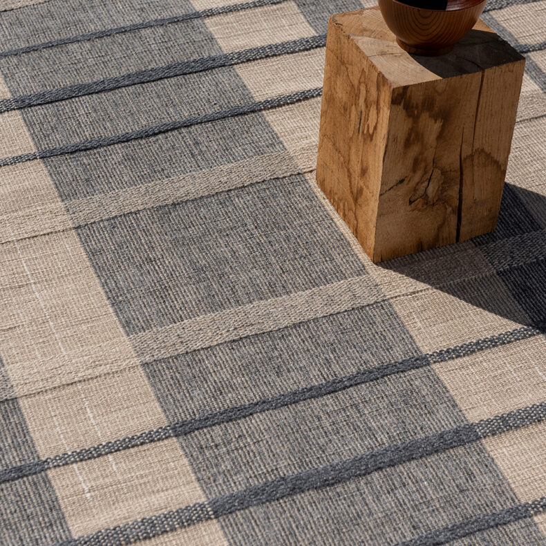 Zona Denim Check Outdoor 497408 rug by Brink