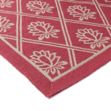 Porchester Poppy Red Outdoor 480200 rug by Laura Ashley