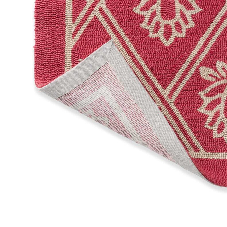 Porchester Poppy Red Outdoor 480200 rug by Laura Ashley