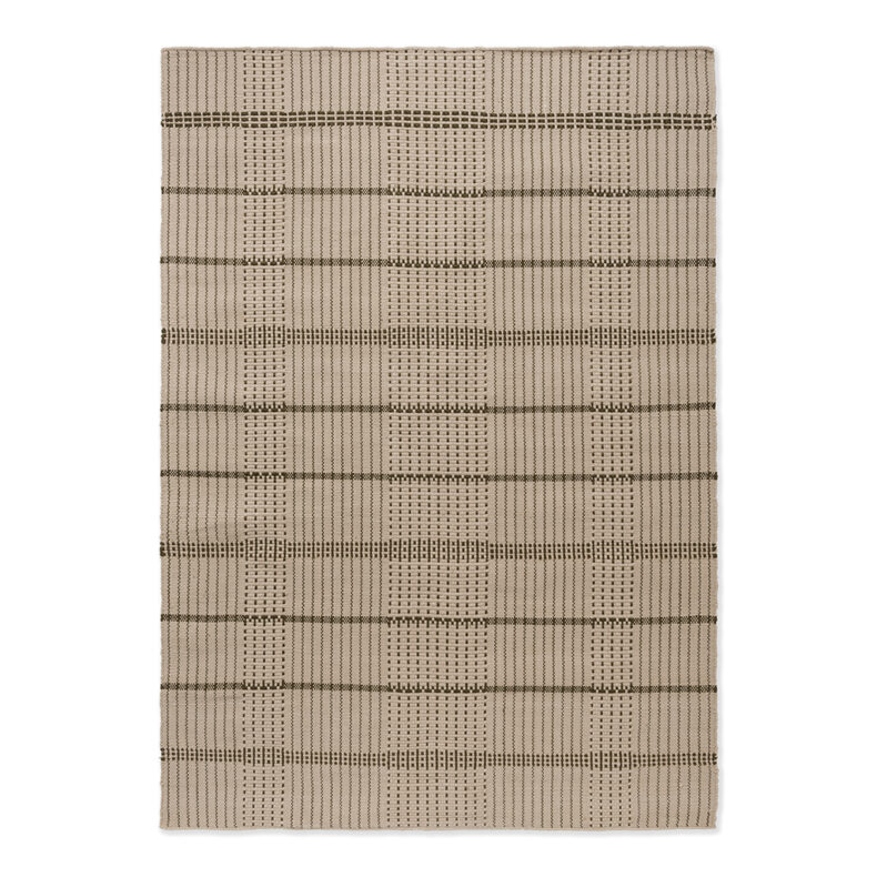 Zona Olive Stitch Outdoor 495707 rug by Brink