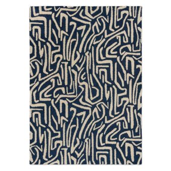 Melodic Blue Outdoor 443608 rug by Harlequin