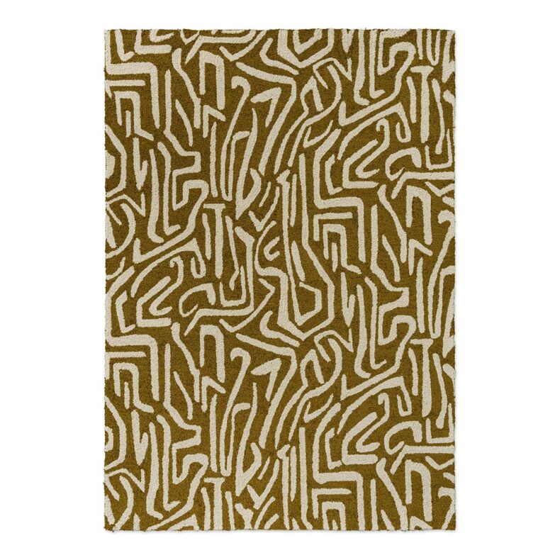 Melodic Ochre Gold Outdoor 443606 rug by Harlequin