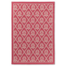 Porchester Poppy Red Outdoor 480200 rug by Laura Ashley