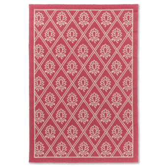 Porchester Poppy Red Outdoor 480200 rug by Laura Ashley
