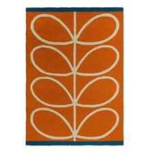 Linear Stem Orange Outdoor 464403 rug by Orla Kiely