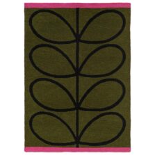 Linear Stem Olive Outdoor 464407 rug by Orla Kiely