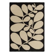 Sycamore Black Outdoor 464205 rug by Orla Kiely