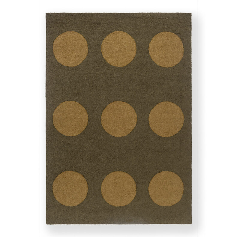Habitat Festival Dots Olive Green Outdoor 495817 rug by Brink