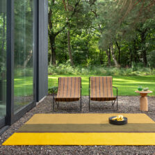 Habitat Festival Stripe Yellow Outdoor 496516 rug by Brink