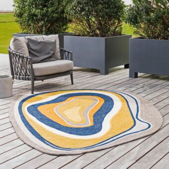 Habitat Aura Ochre Outdoor 477306 rug by Brink