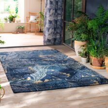 Acanthus Indigo Outdoor 427318 rug by Morris