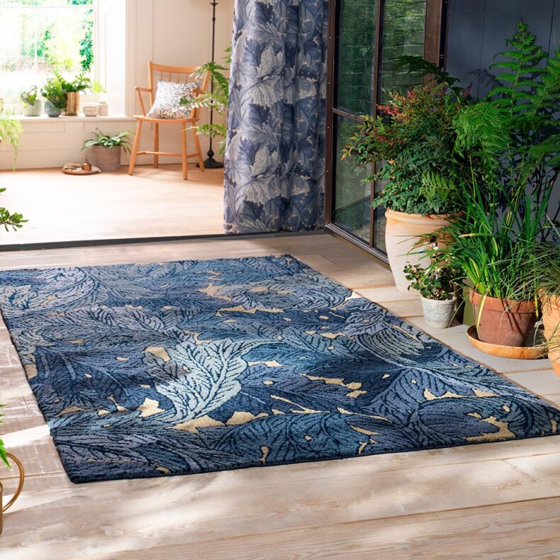 Acanthus Indigo Outdoor 427318 rug by Morris