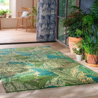 Acanthus Nettle-Sky Blue Outdoor 427307 rug by Morris