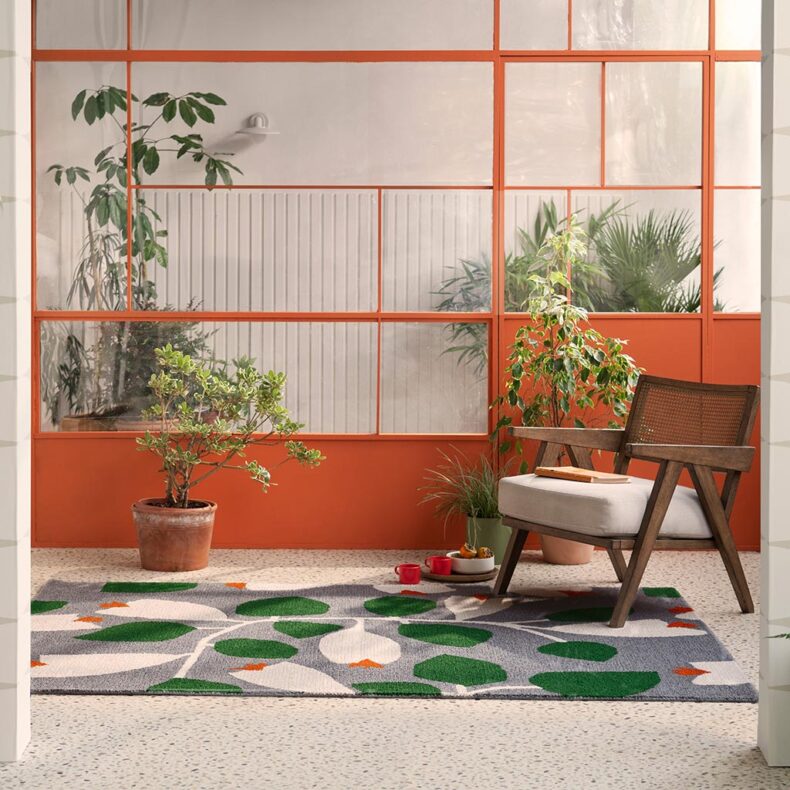 Rosehip Blue Outdoor 426718 rug by Scion