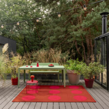 Habitat Festival Dots Red Outdoor 495800 rug by Brink