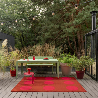 Habitat Festival Dots Red Outdoor 495800 rug by Brink