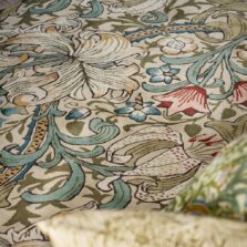Golden Lily Green Red 130107 rug by Morris