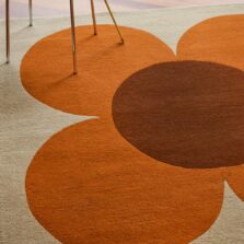 Flower Placement Pumpkin Ecru 158203 rug by Orla Kiely