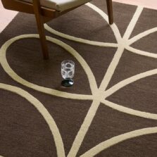 Giant Linear Stem Walnut 59401 rug by Orla Kiely