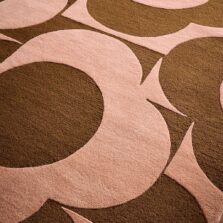 Prism Flower Pink Terracotta 158002 rug by Orla Kiely