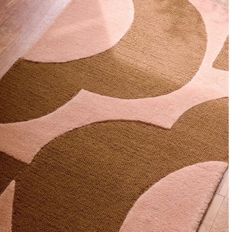 Prism Flower Pink Terracotta 158002 rug by Orla Kiely