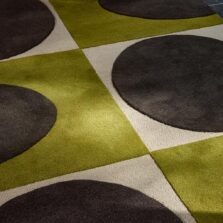 Spot Square Walnut Lichen 157907 rug by Orla Kiely