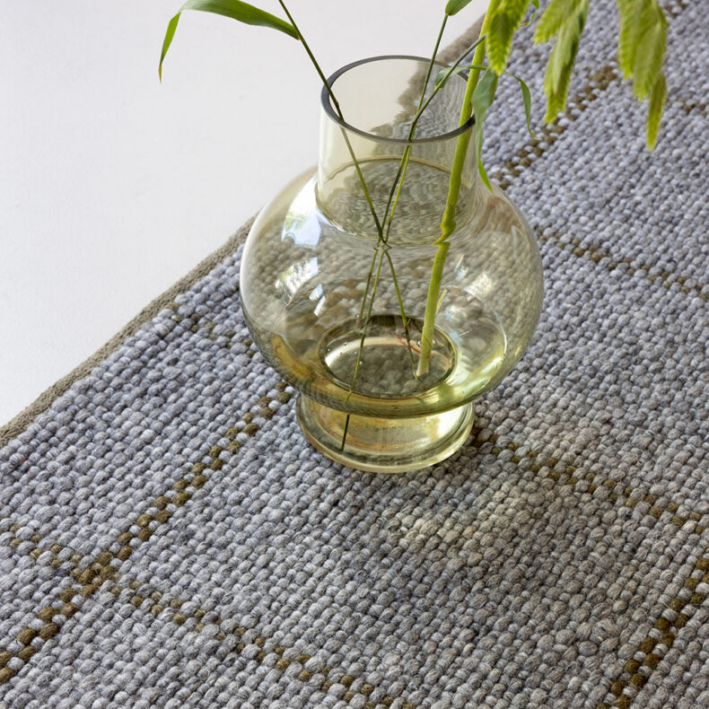 Craft Matter Check Slate Olive 49104 rug by Brink