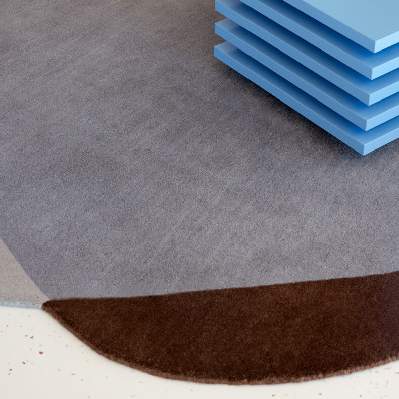 Element Chad Brown Blue 87705 rug by Brink