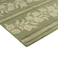 Anaar Forest Green 148007 rug by Sanderson