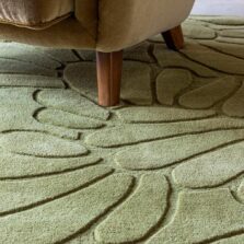 Coleby Petals Hedgerow Green 78807 rug by Laura Ashley