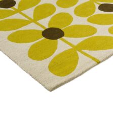 Sixties Stem Yellow 158106 rug by Orla Kiely