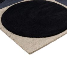 Spot Square Blue Navy 157908 rug by Orla Kiely
