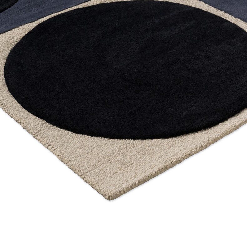 Spot Square Blue Navy 157908 rug by Orla Kiely