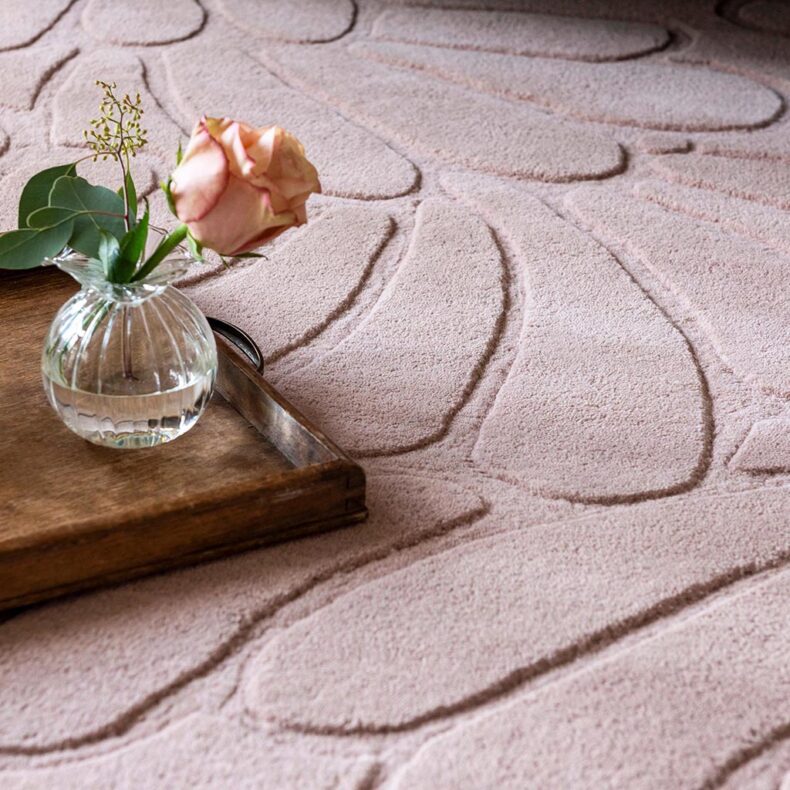 Coleby Petals Chalk Pink 78802 rug by Laura Ashley