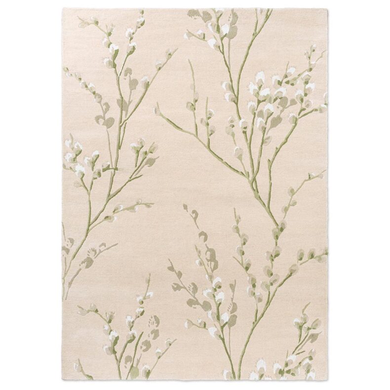 Pussy Willow Hedgerow Green 79807 rug by Laura Ashley